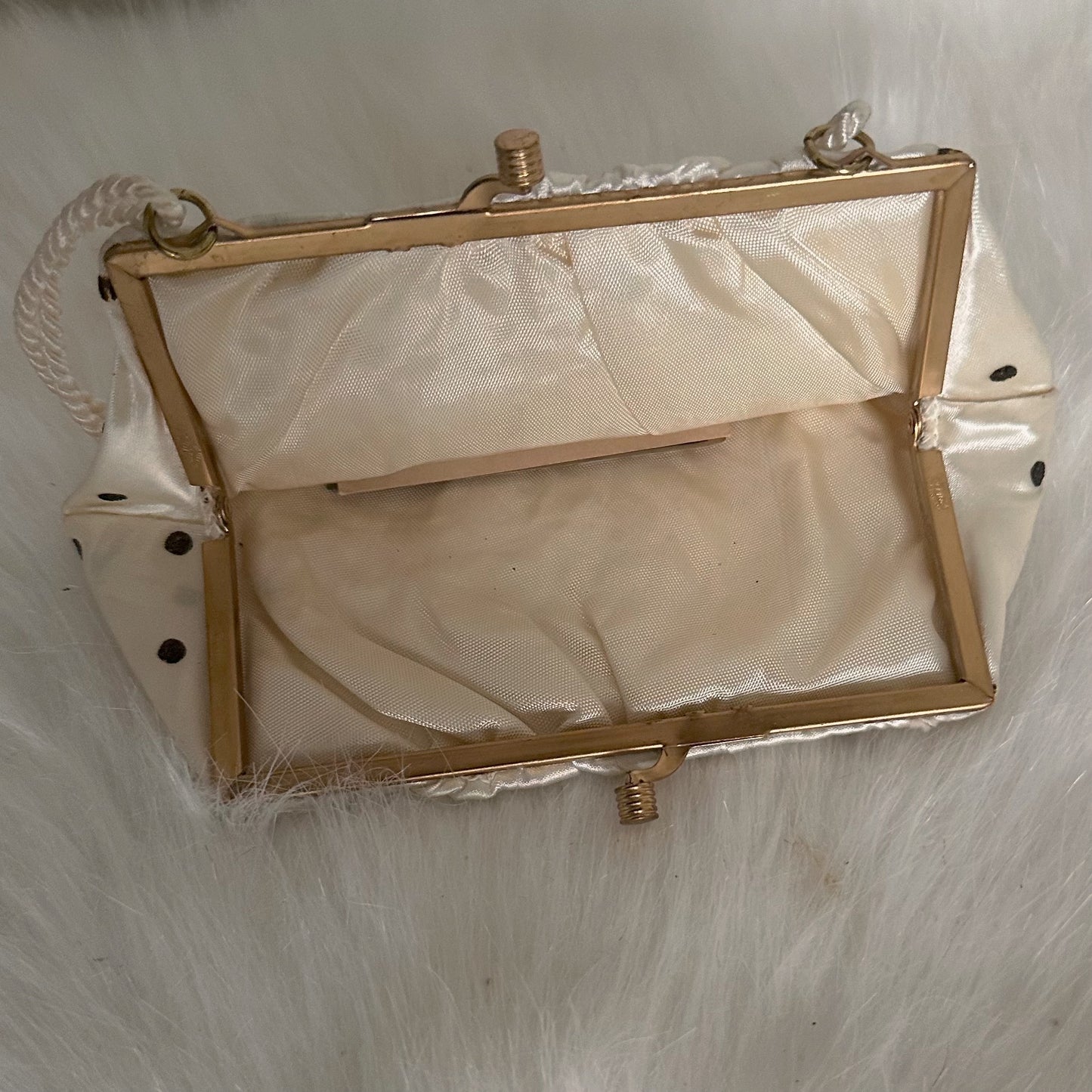 Mini Brown Polka Dot Purse