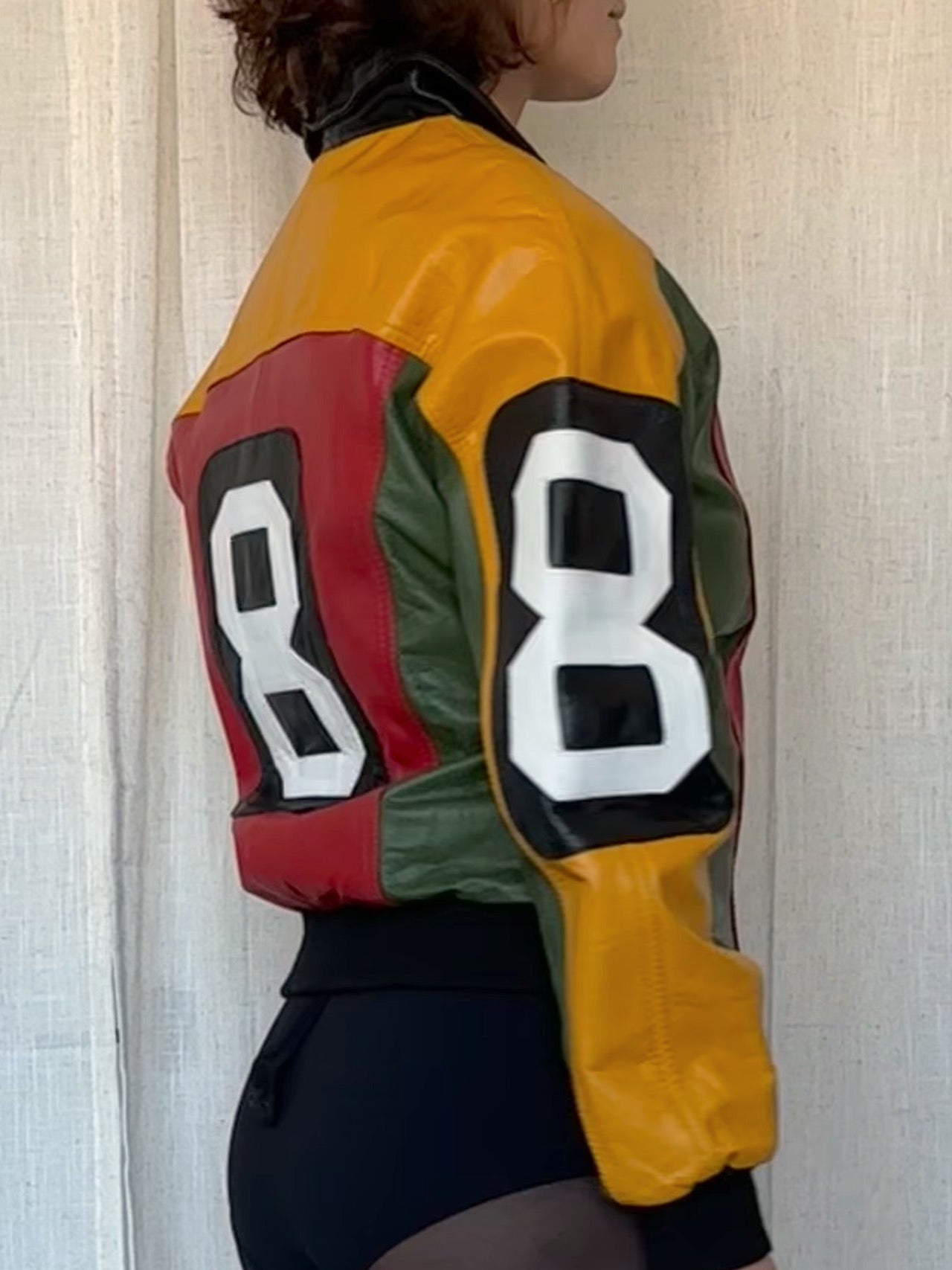 Vintage 8 Ball Leather Jacket