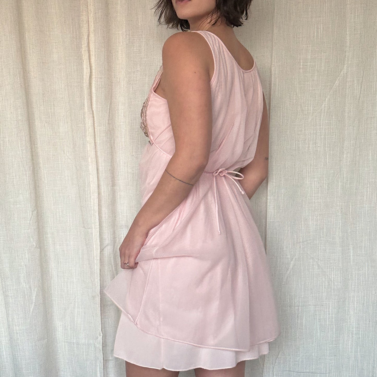 Vintage Pink Babydoll Nighty