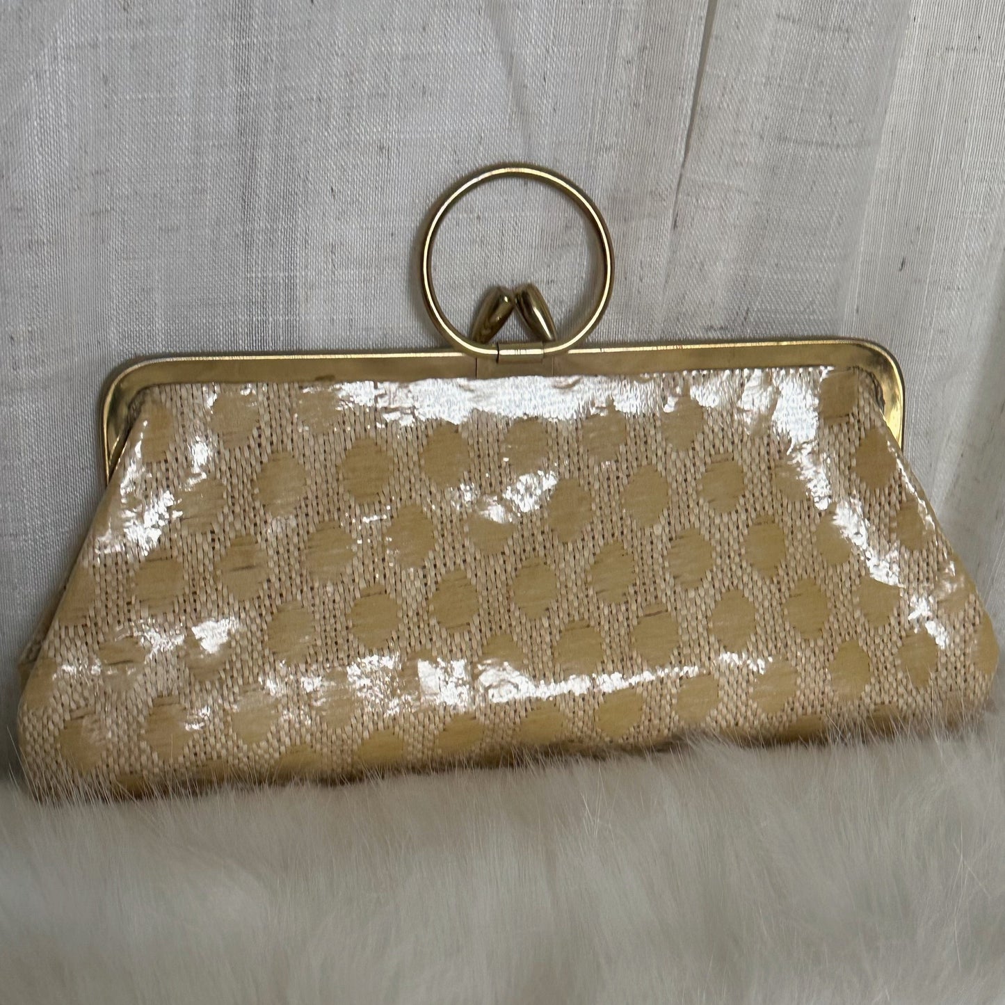 Vintage Tan Clutch
