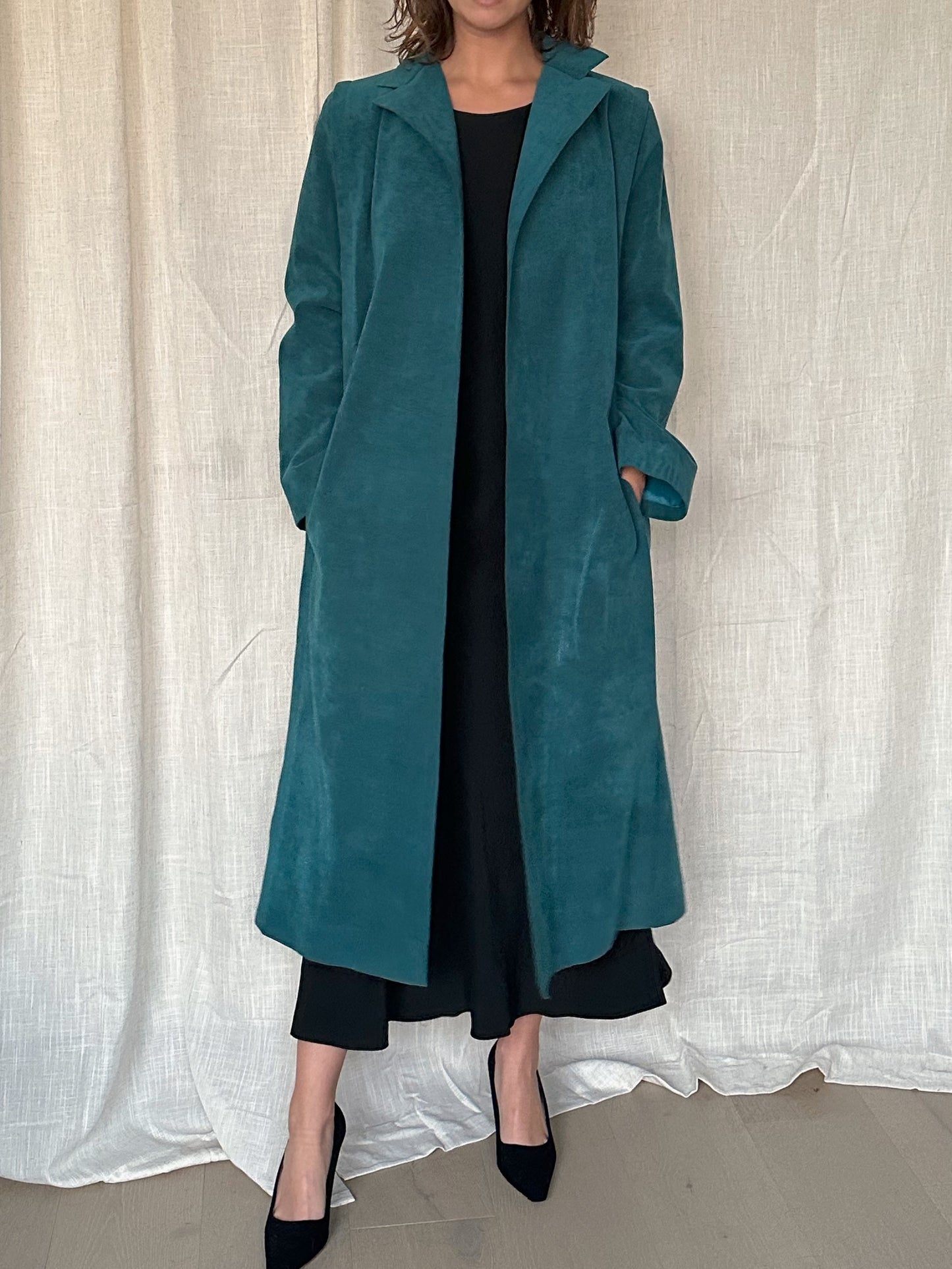 Blue Suede Overcoat