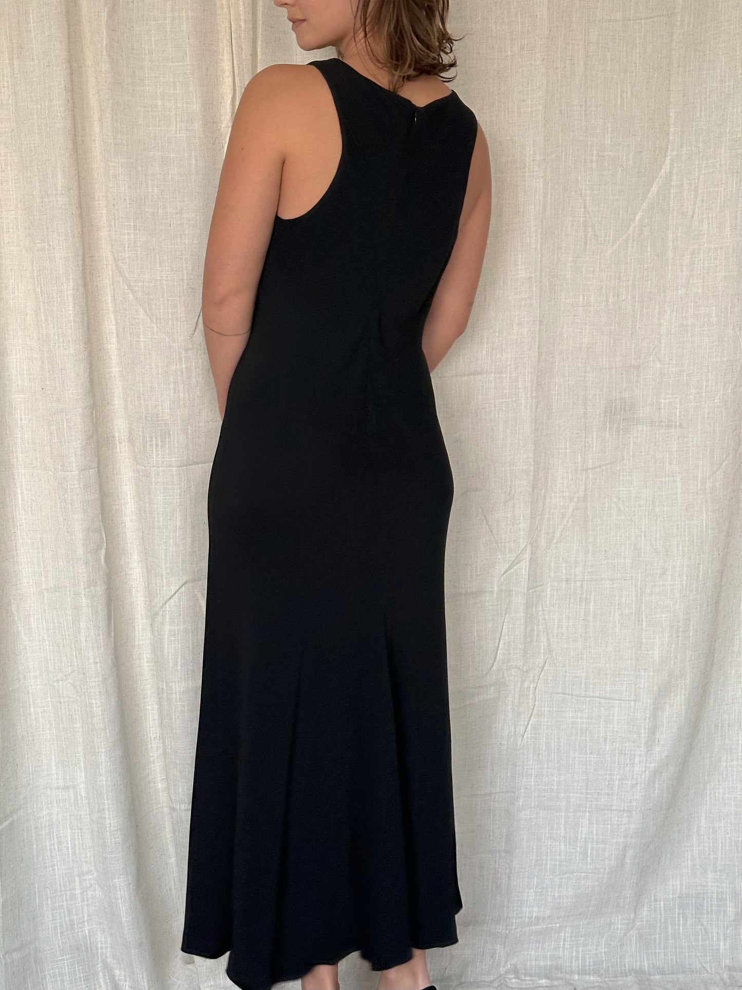 Lenzi Vintage Black Cocktail Dress