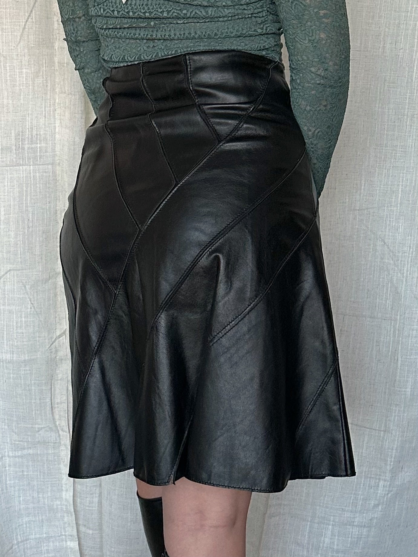 WW Worth Black High Waisted Skirt