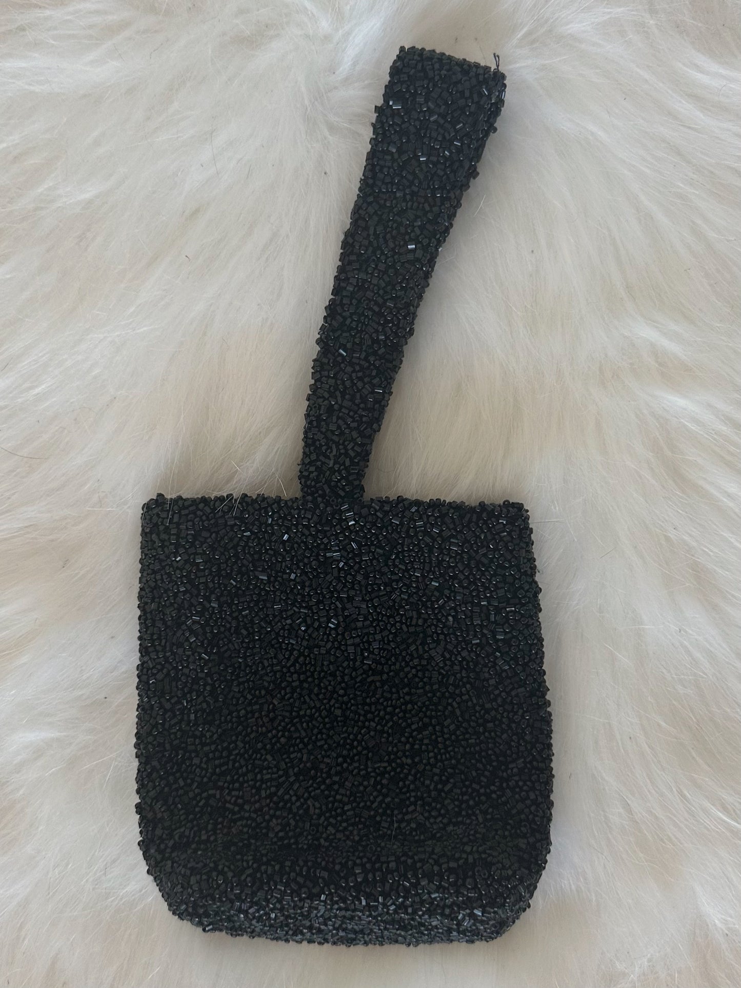 Monya XS Black Beaded Purse