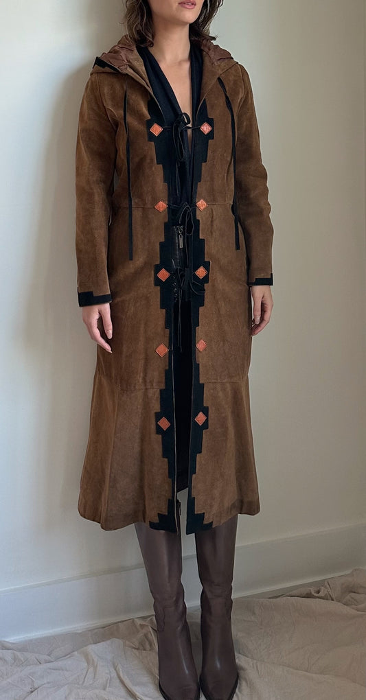 Bloomingdales 70's Leather Coat